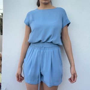 Blue romper bcbg